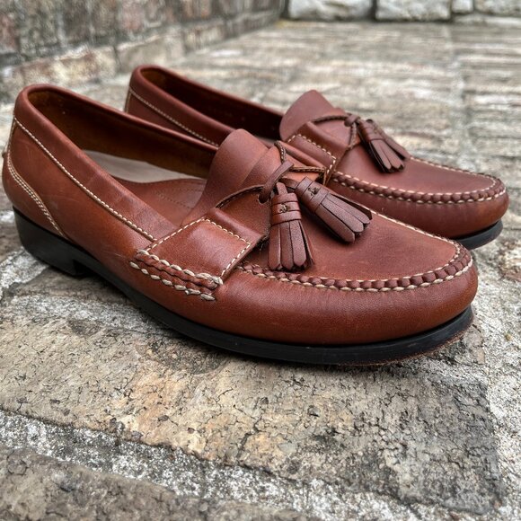 Foster Rainey Country Tassel Loafers Brown Leather Slip On Men\'s Size 8 M main image 6